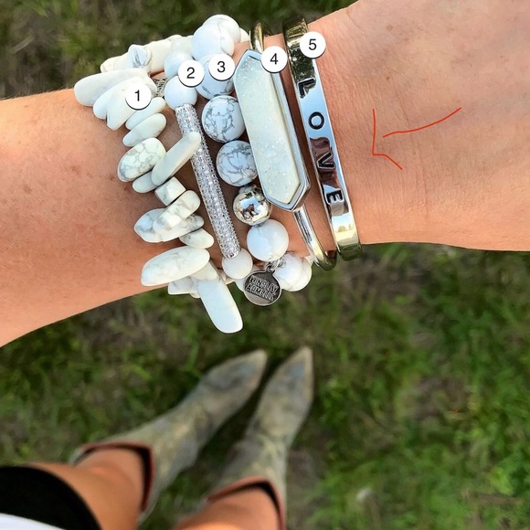 Kinsley Armelle New Love Collection Silver Bracelet (S/M) - Picture 4 of 4